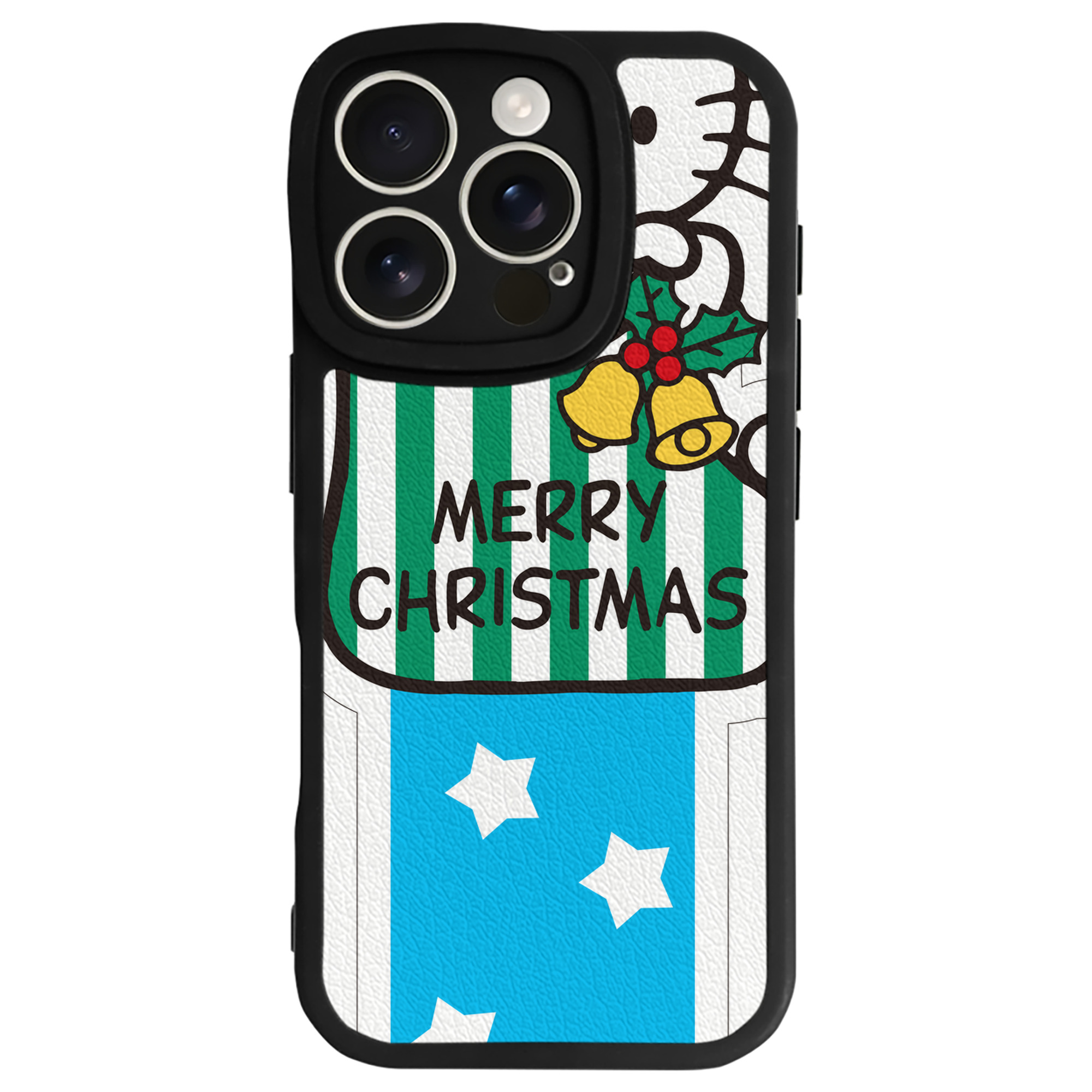 （画像用） Hello Kitty ハローキティ 【iPhone 16シリーズ対応】シリコンスマホケース（レザー調） 材質：シリコン